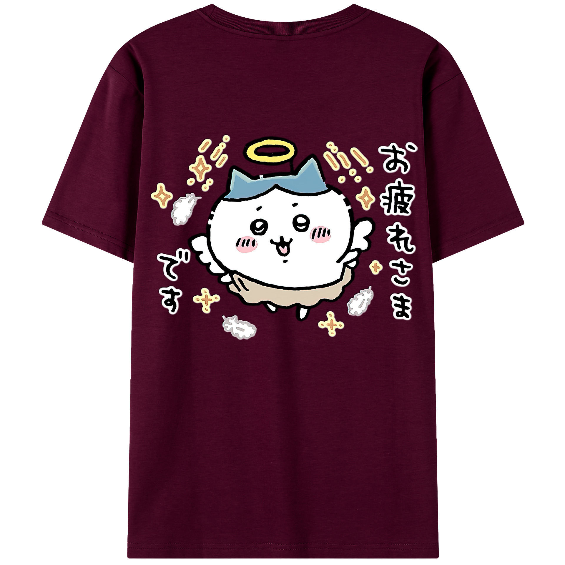 （画像用） ちいかわ ハチワレ Chii-kawa hachiware レディース半袖Tシャツ(バックプリント)